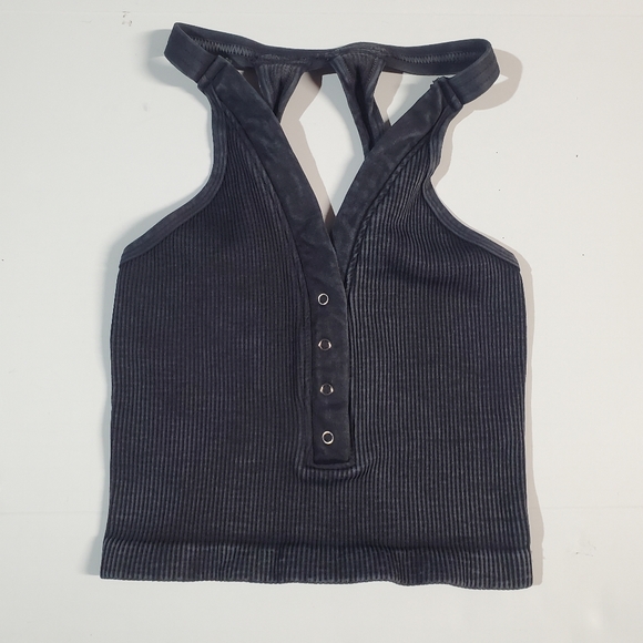 FP Movement by Free People Tops - FP Movement by Free People Charcoal Ribbed Tank Top